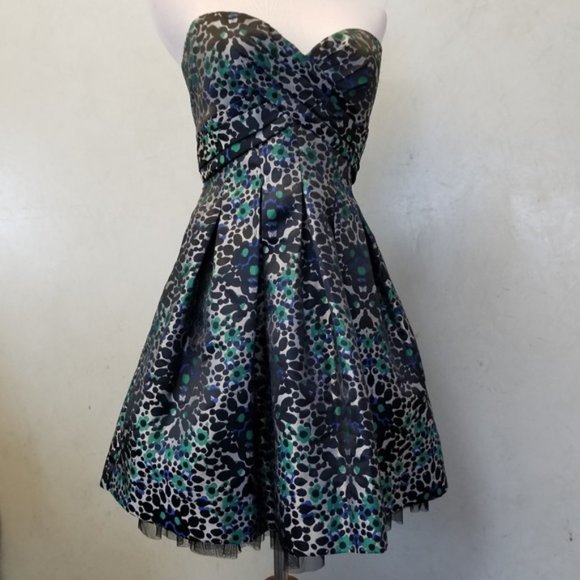 BCBGMaxazria Leopard heart dress size 4 (71) - Picture 3 of 9